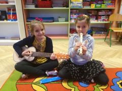 ilustracja do wpisu 
MĄDRE SÓWKI - poznają instrumenty