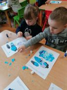 ilustracja do wpisu 
PUCHATKI - praca plastyczna