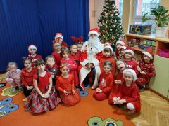 Zdjęcie grupowe z Mikołajem